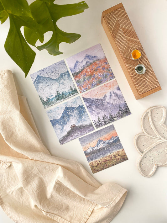 Mountain postcards - Set of 5