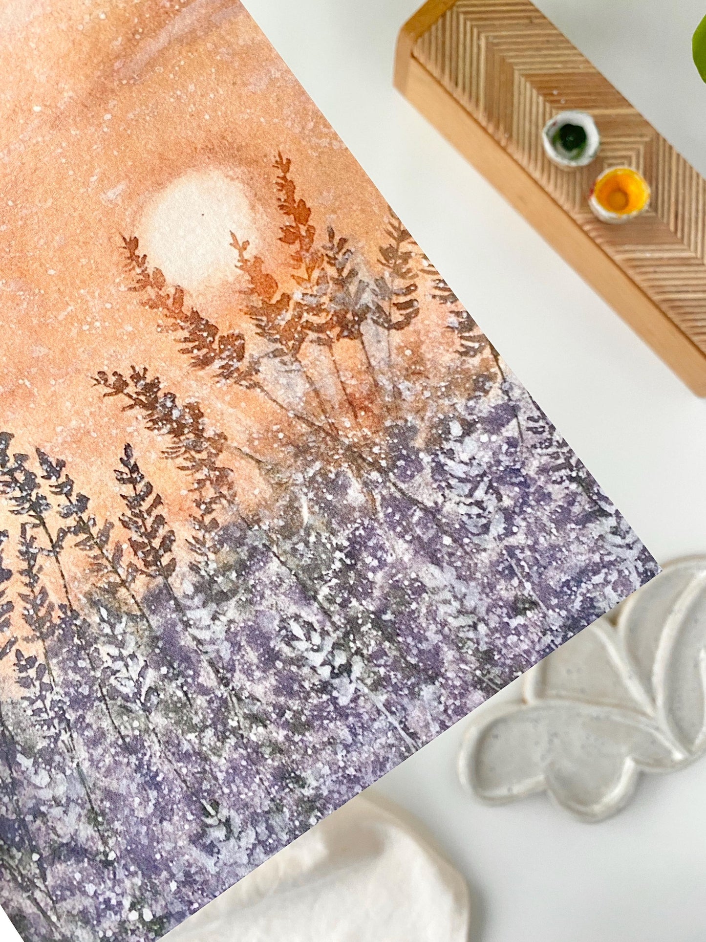 Blooming lavenders - Art print
