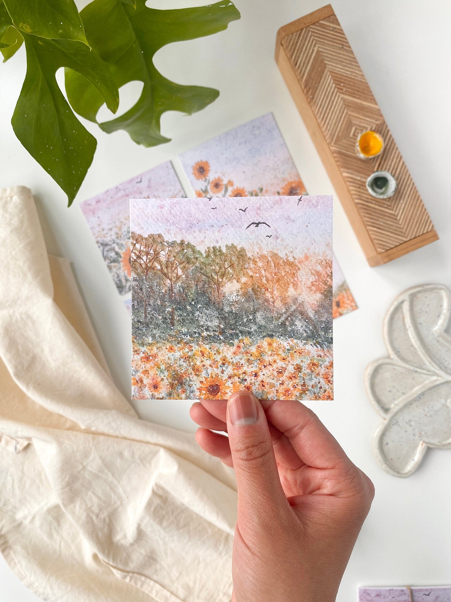 Sunflower postcards - Set of 5
