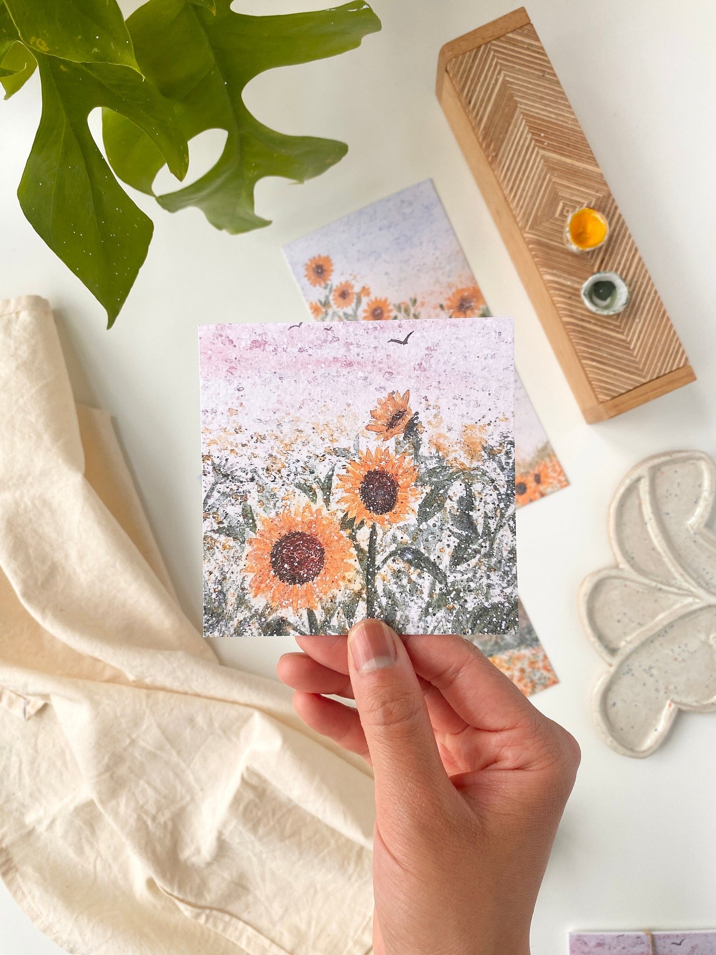 Sunflower postcards - Set of 5