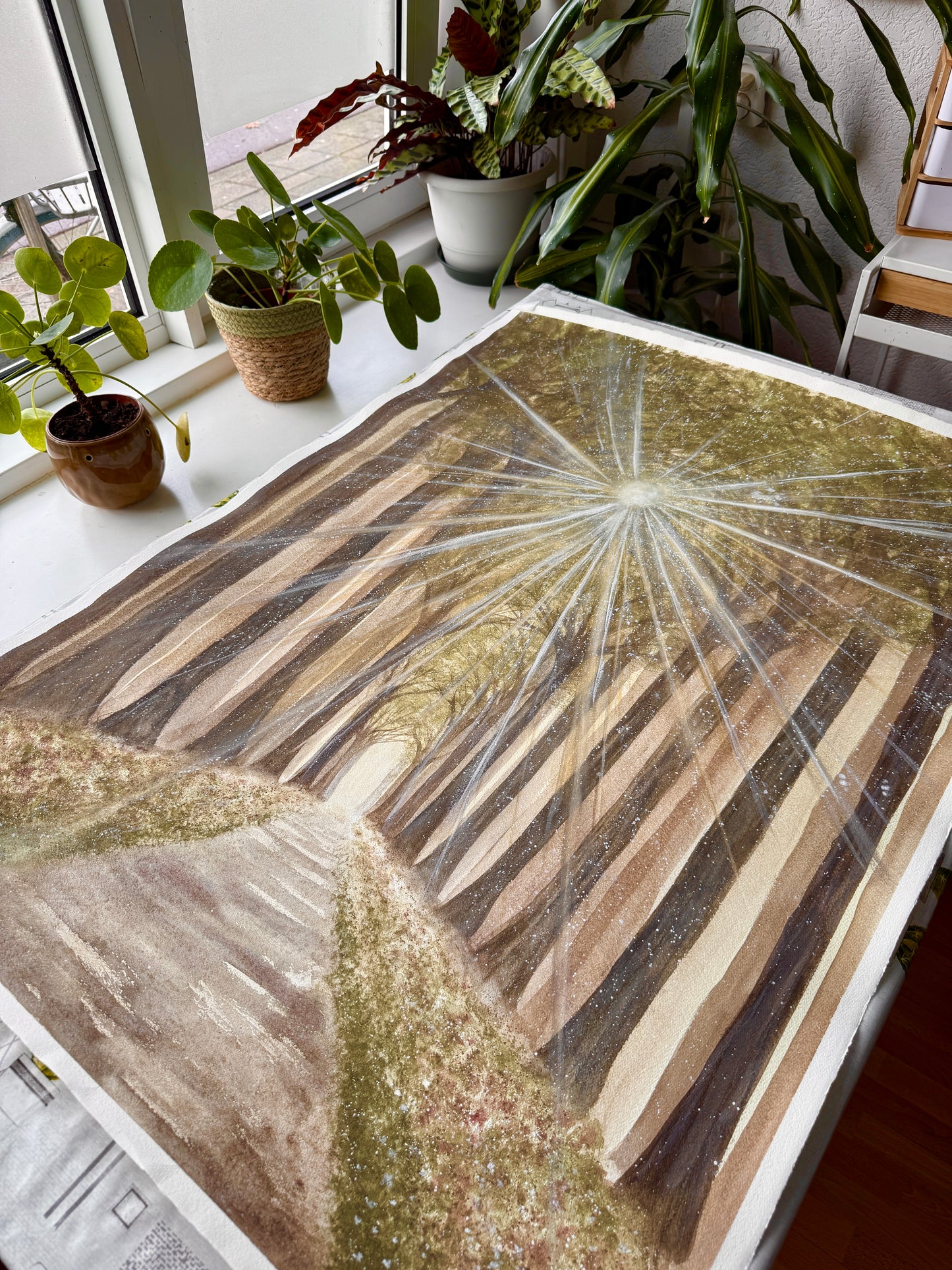 Healing Forest Walk - Original artwork