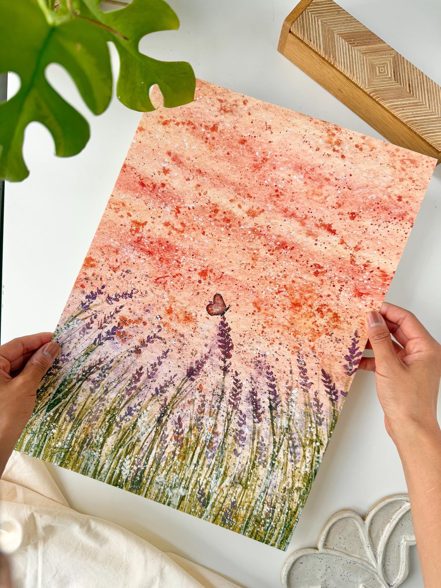 Calming lavender fields - A3 poster