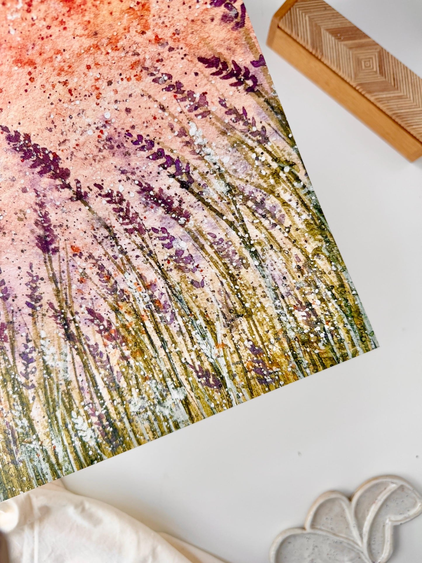 Calming lavender fields - A3 poster