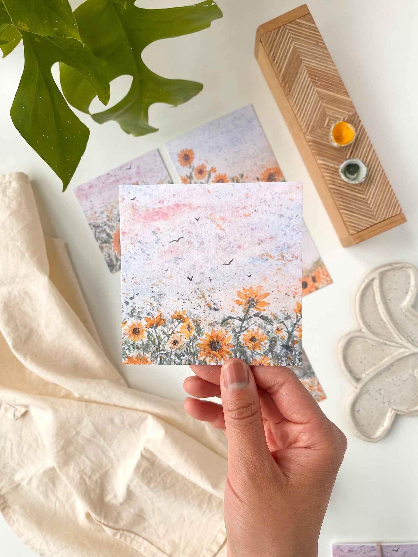 Sunflower postcards - Set of 5