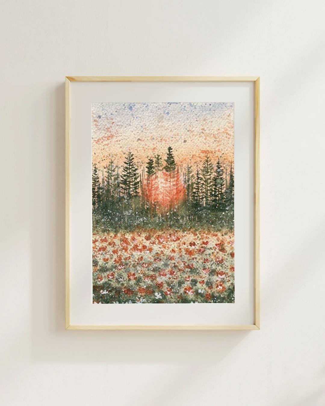 Glowing - A3 poster