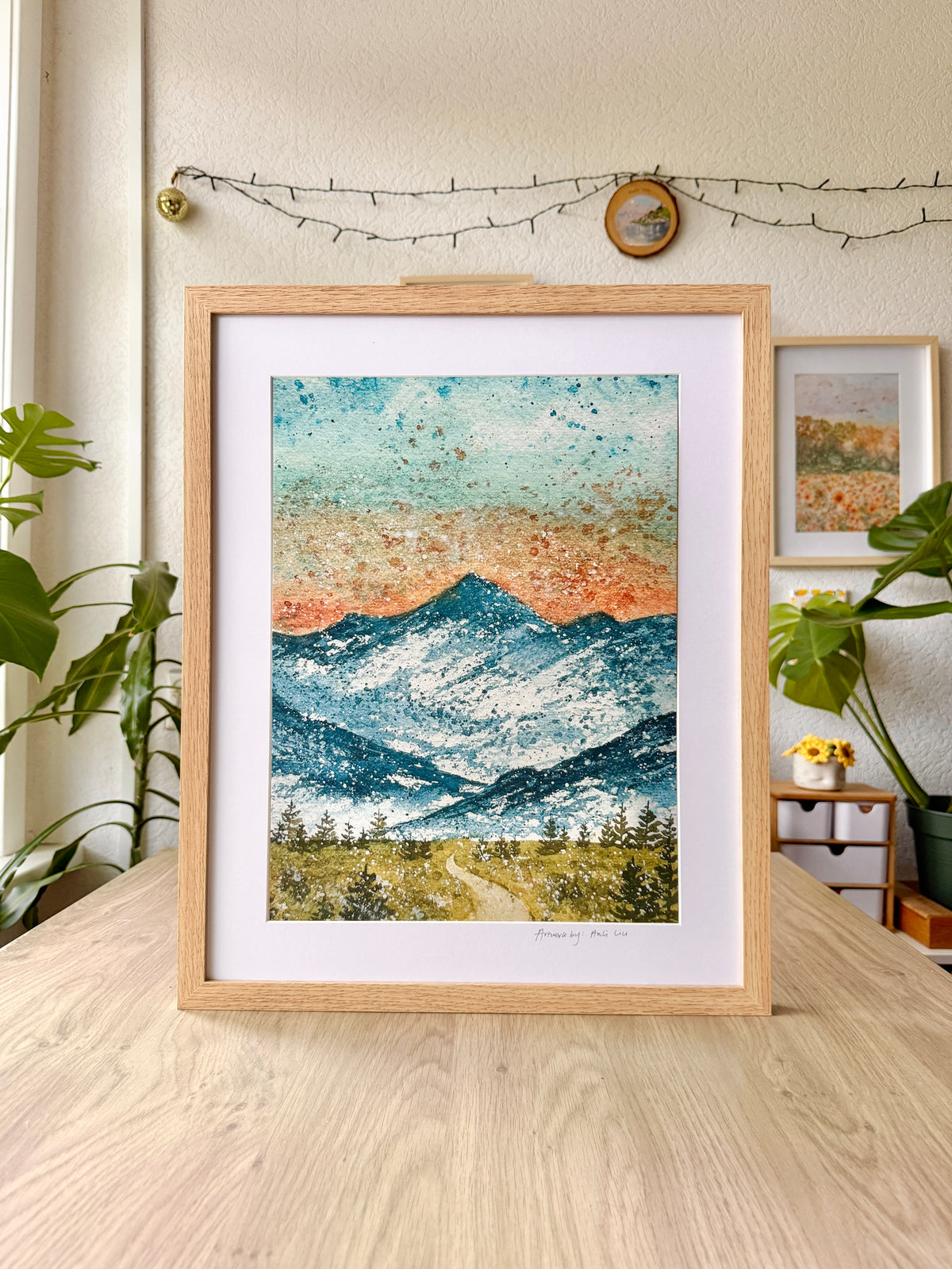 Prioritising my well-being - A3 Framed Artwork