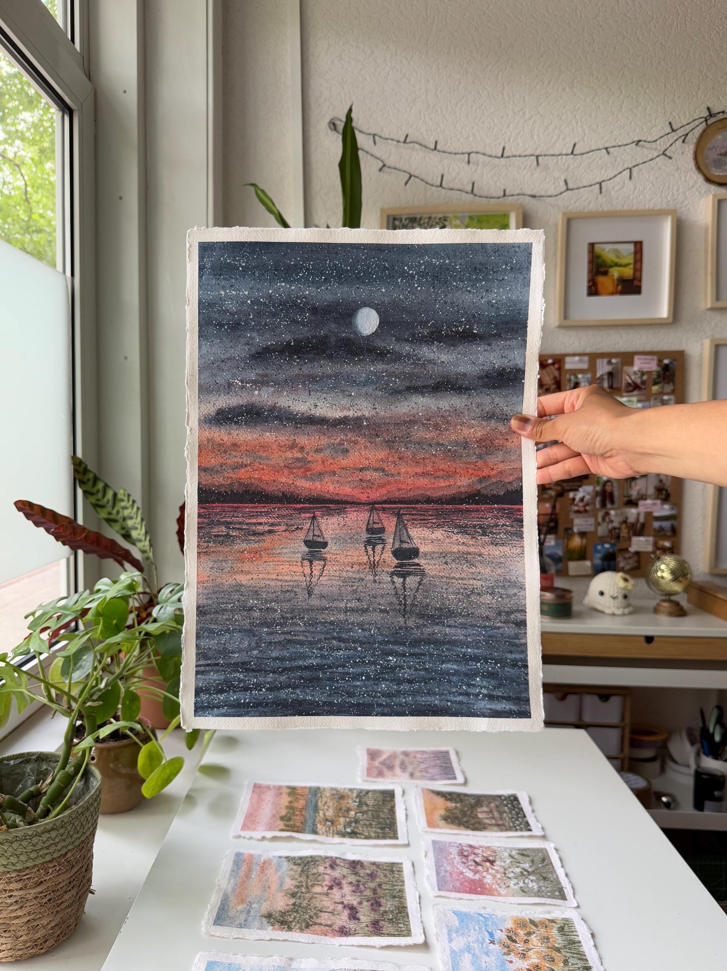 A peaceful night - Original artwork