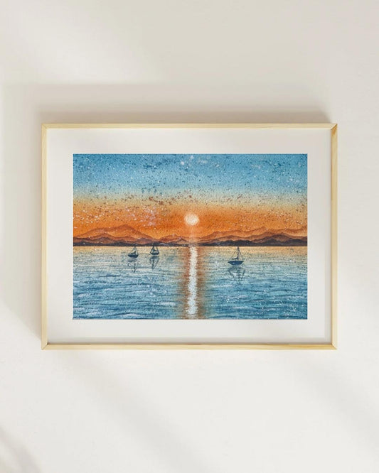 Self-reflection and solitude - A3 poster
