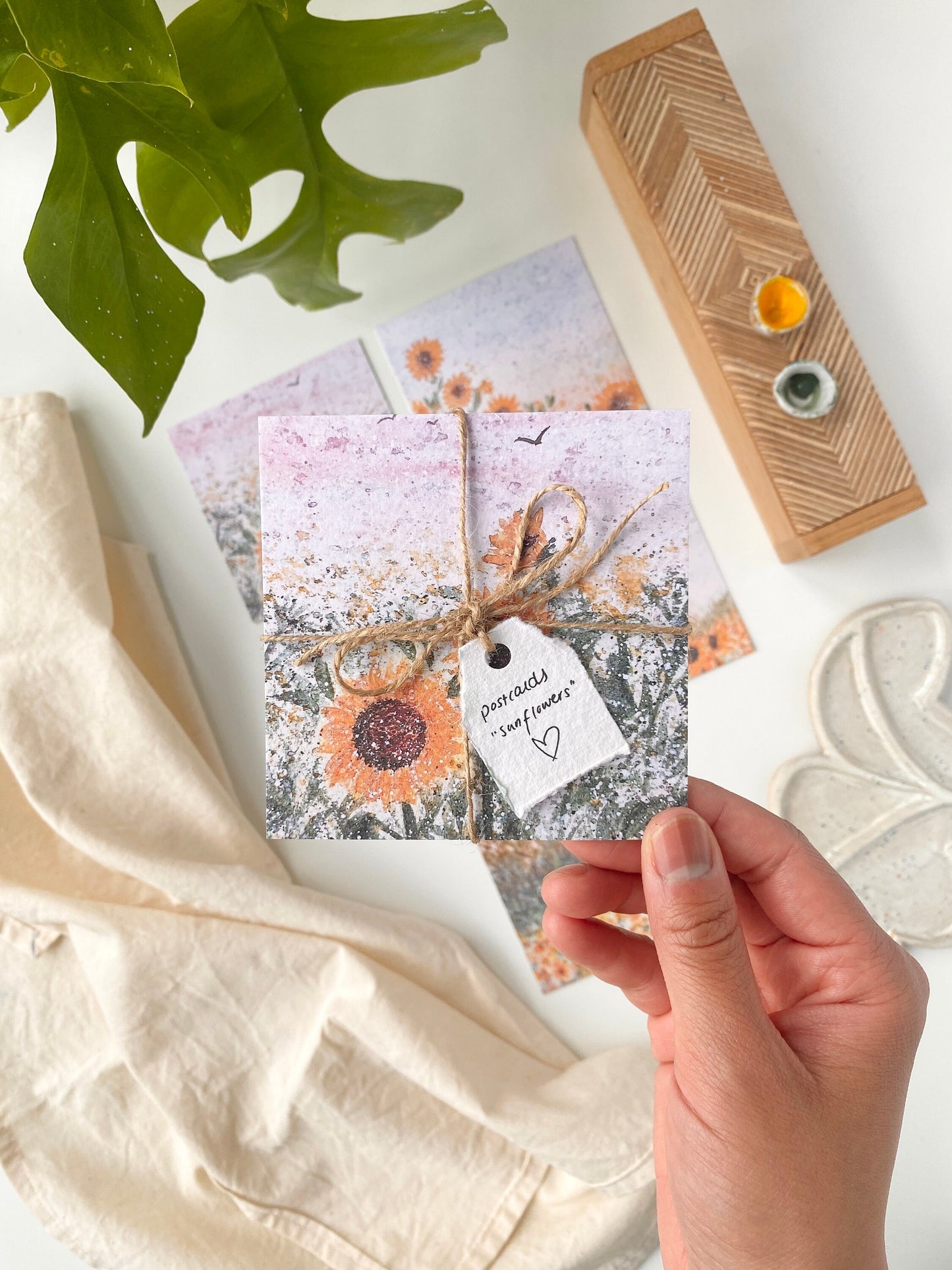 Sunflower postcards - Set of 5