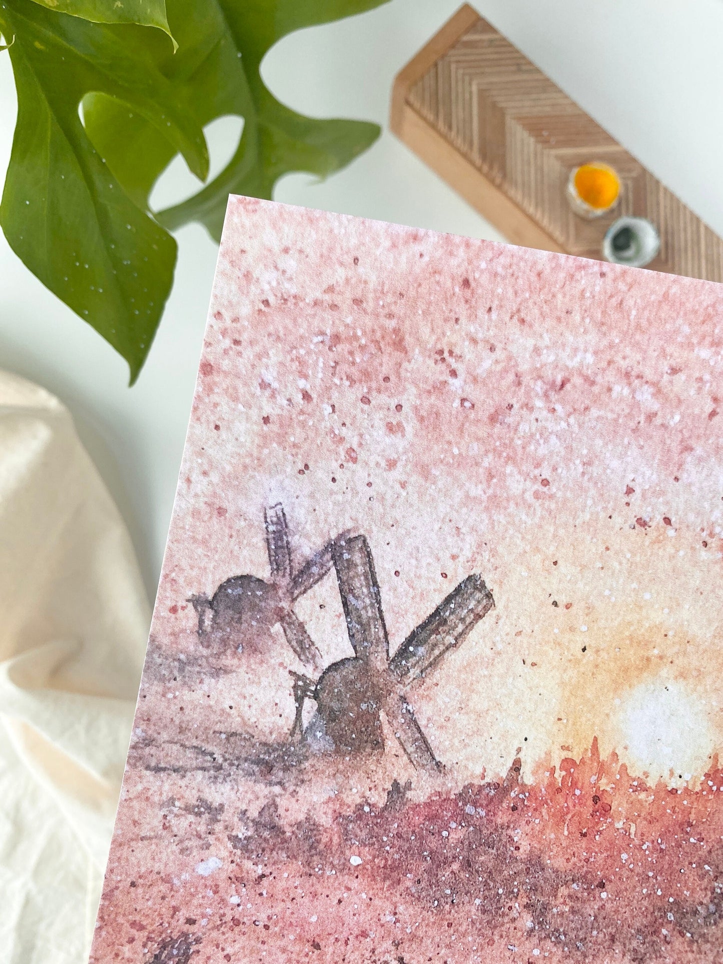 Turning windmills - Art print