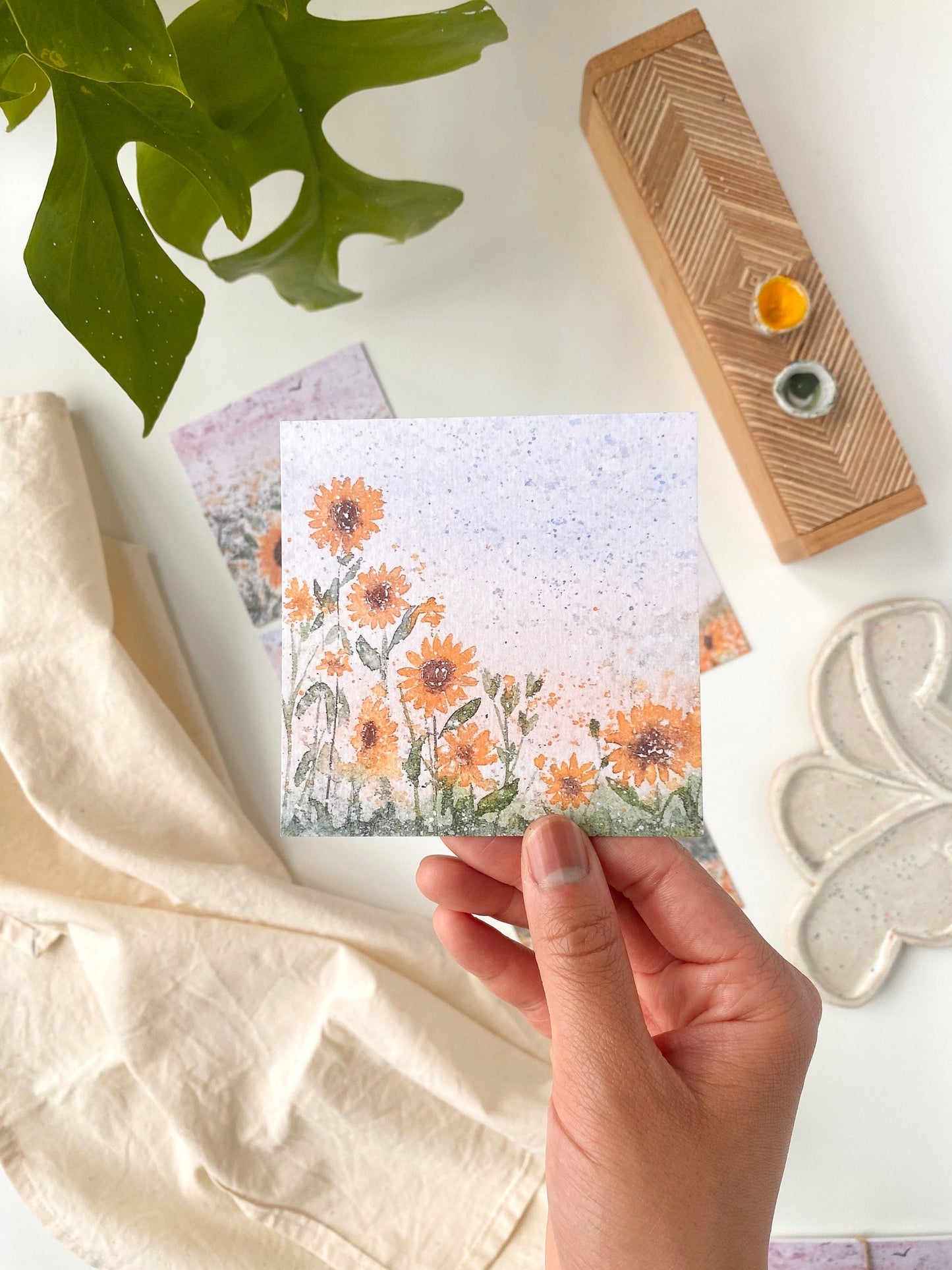 Sunflower postcards - Set of 5