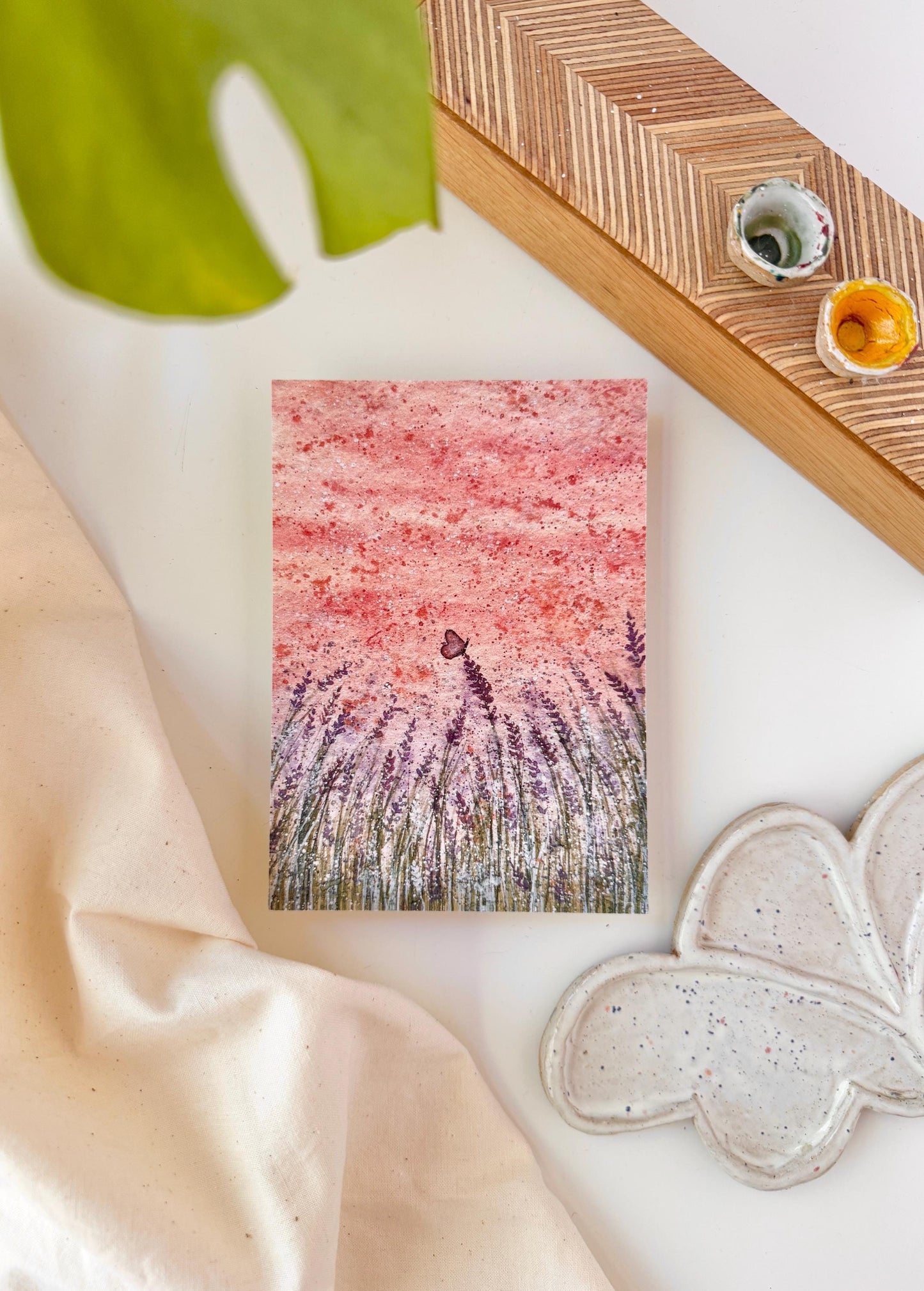 Calming lavender fields - Art print