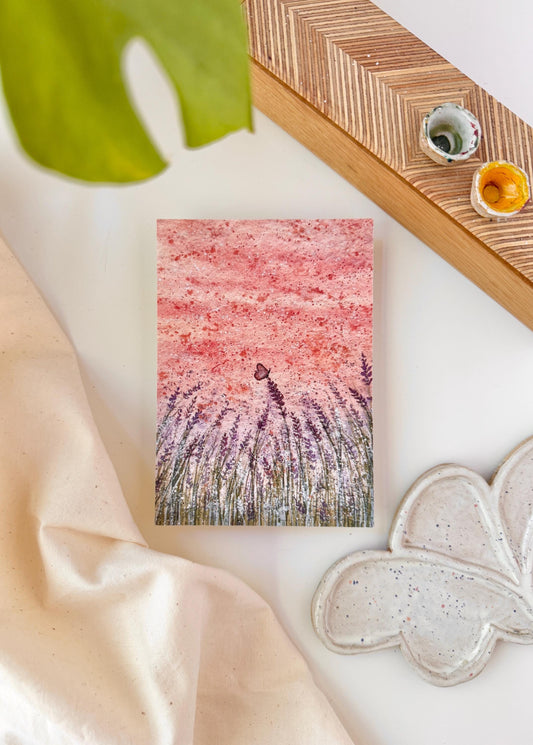 Calming lavender fields - Art print