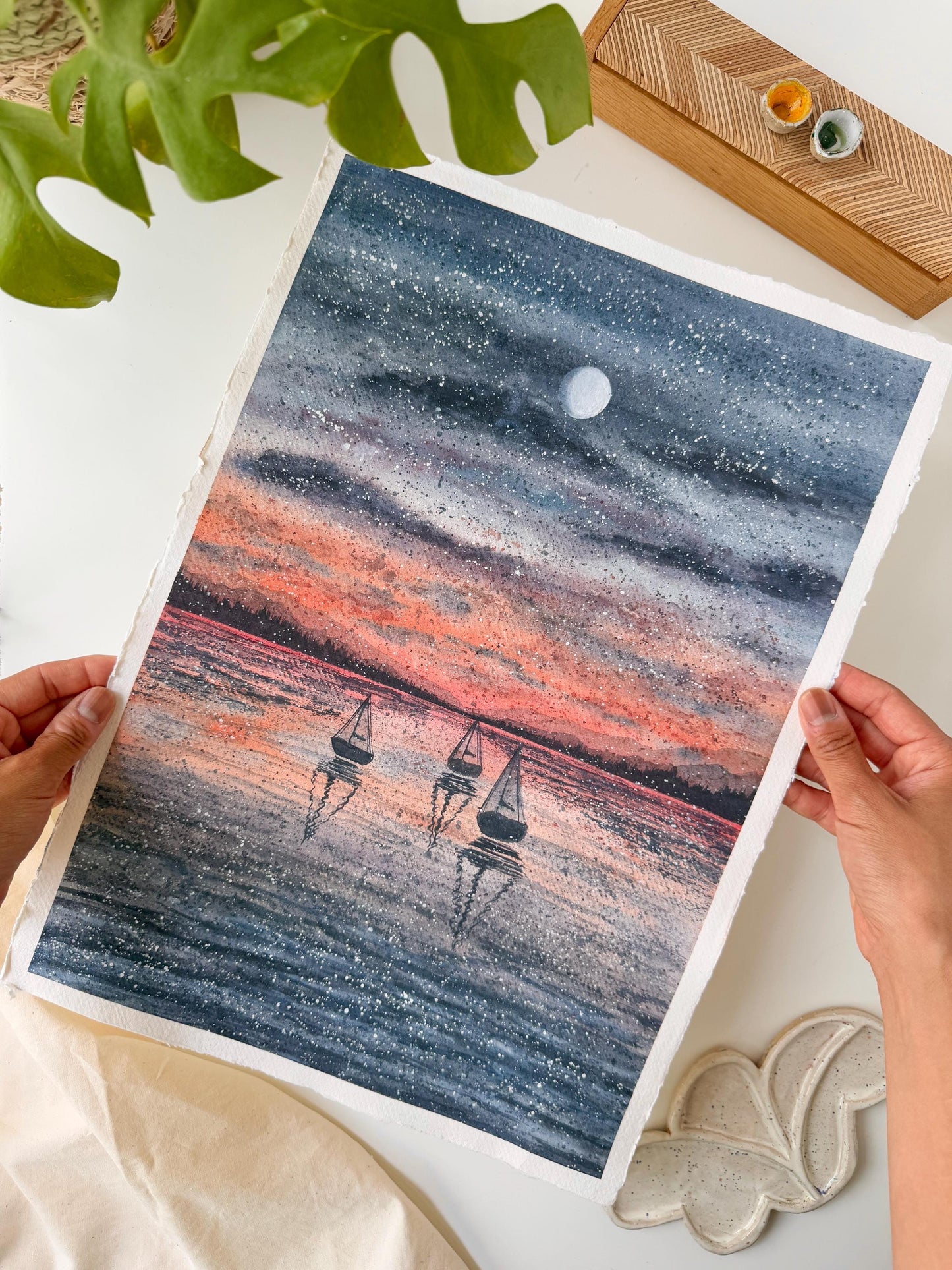 A peaceful night - Original artwork