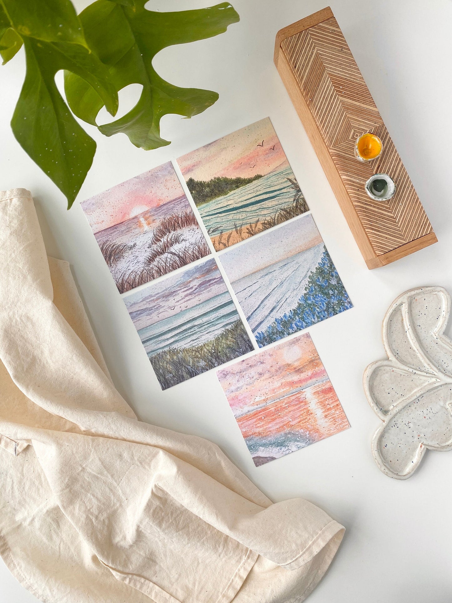 Beach postcards - Set of 5