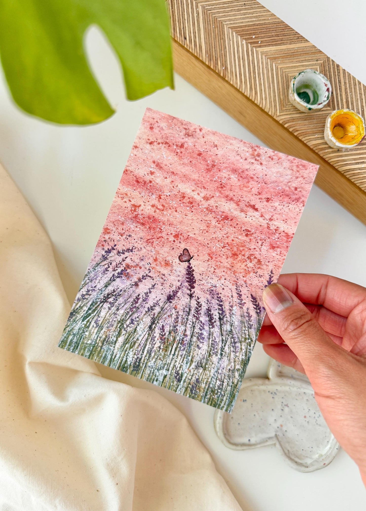 Calming lavender fields - Art print