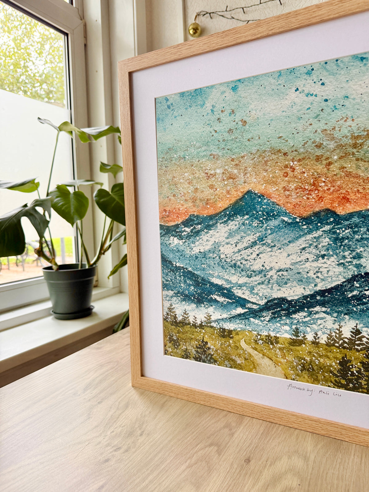 Prioritising my well-being - A3 Framed Artwork