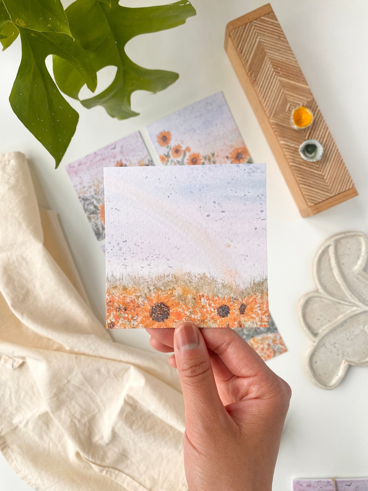 Sunflower postcards - Set of 5