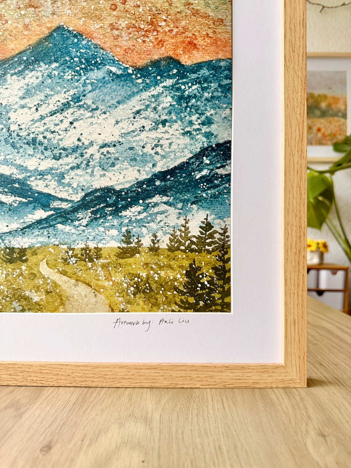 Prioritising my well-being - A3 Framed Artwork
