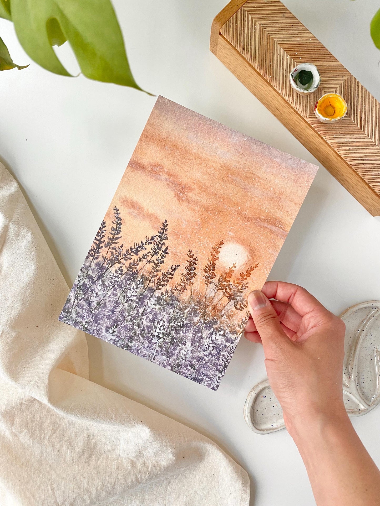 Blooming lavenders - Art print