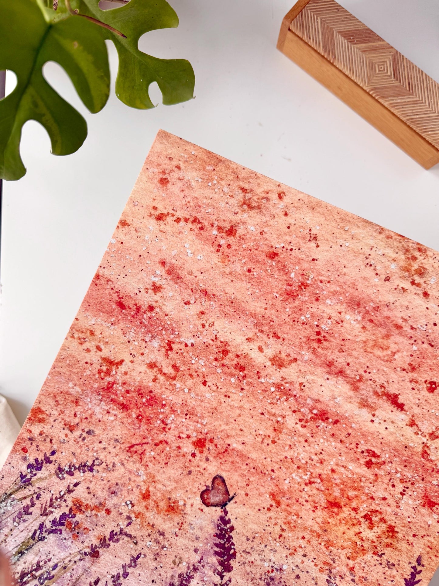 Calming lavender fields - A3 poster