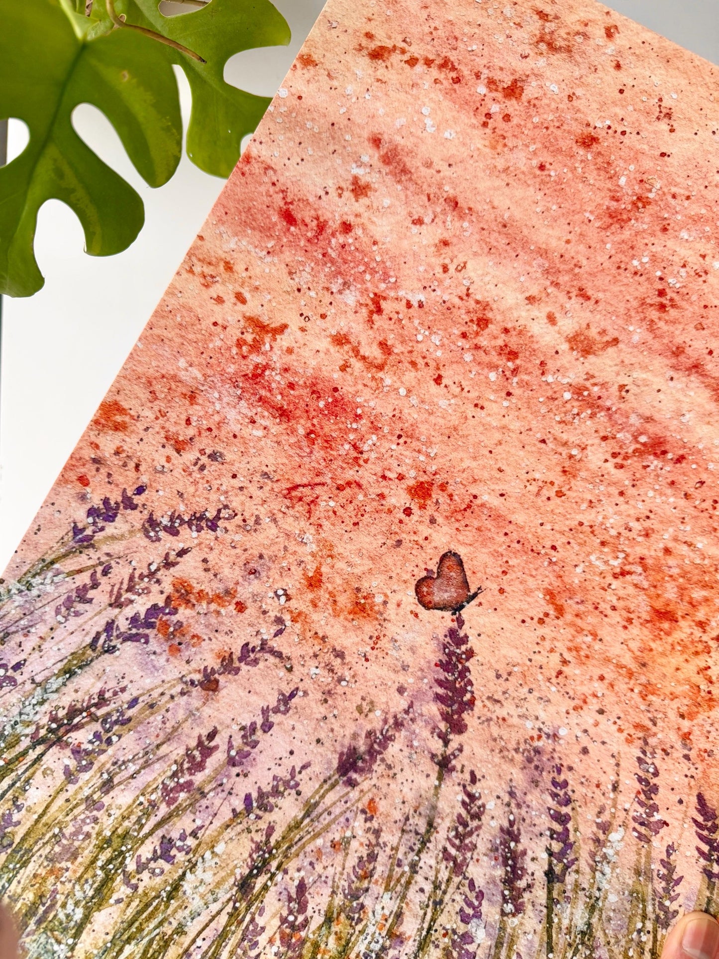 Calming lavender fields - A3 poster