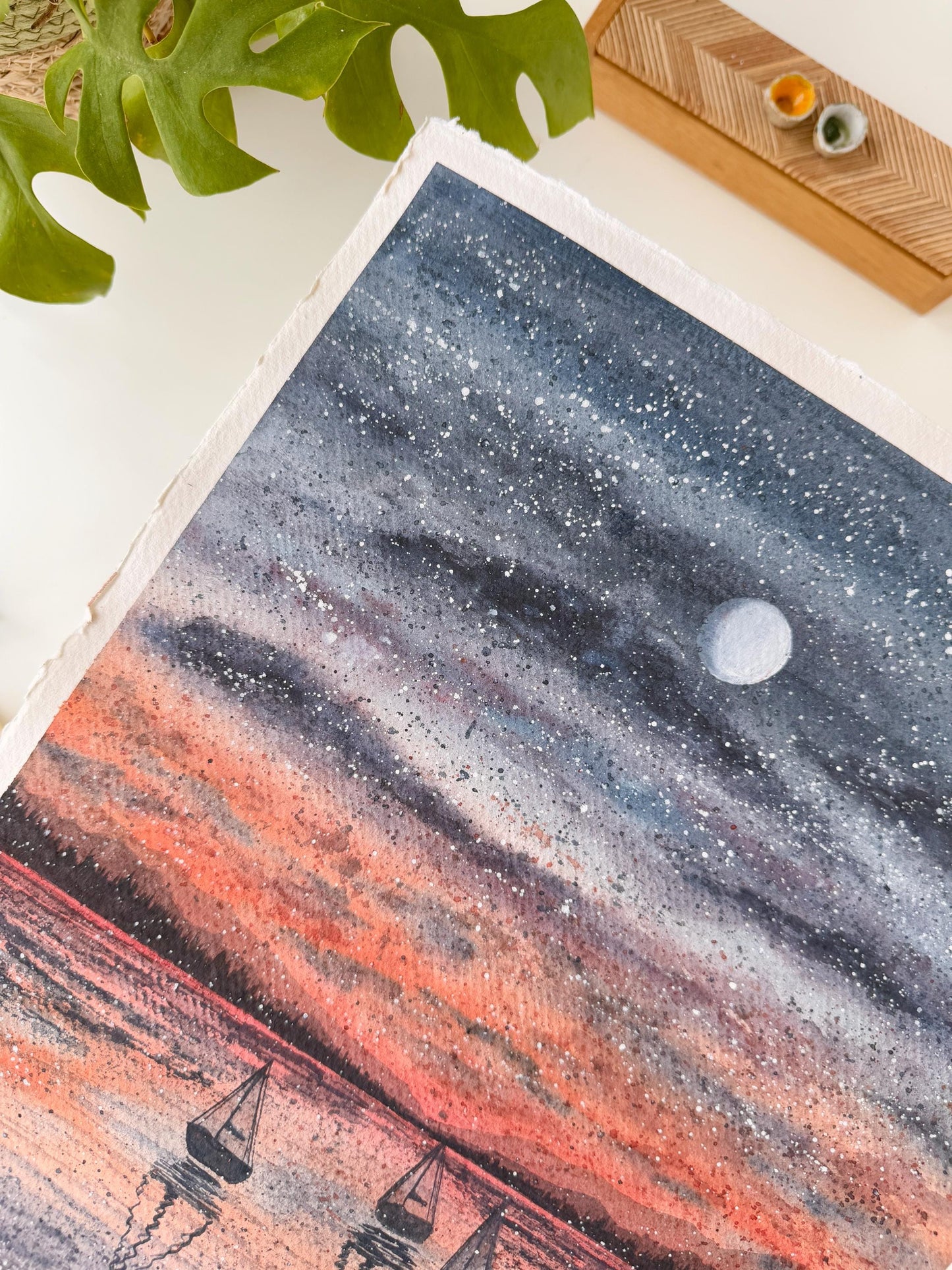 A peaceful night - Original artwork