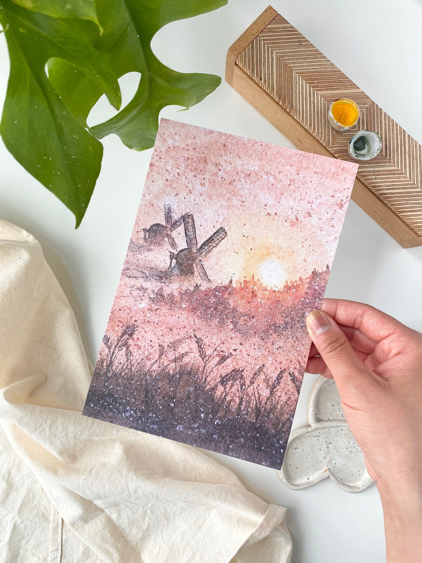 Turning windmills - Art print