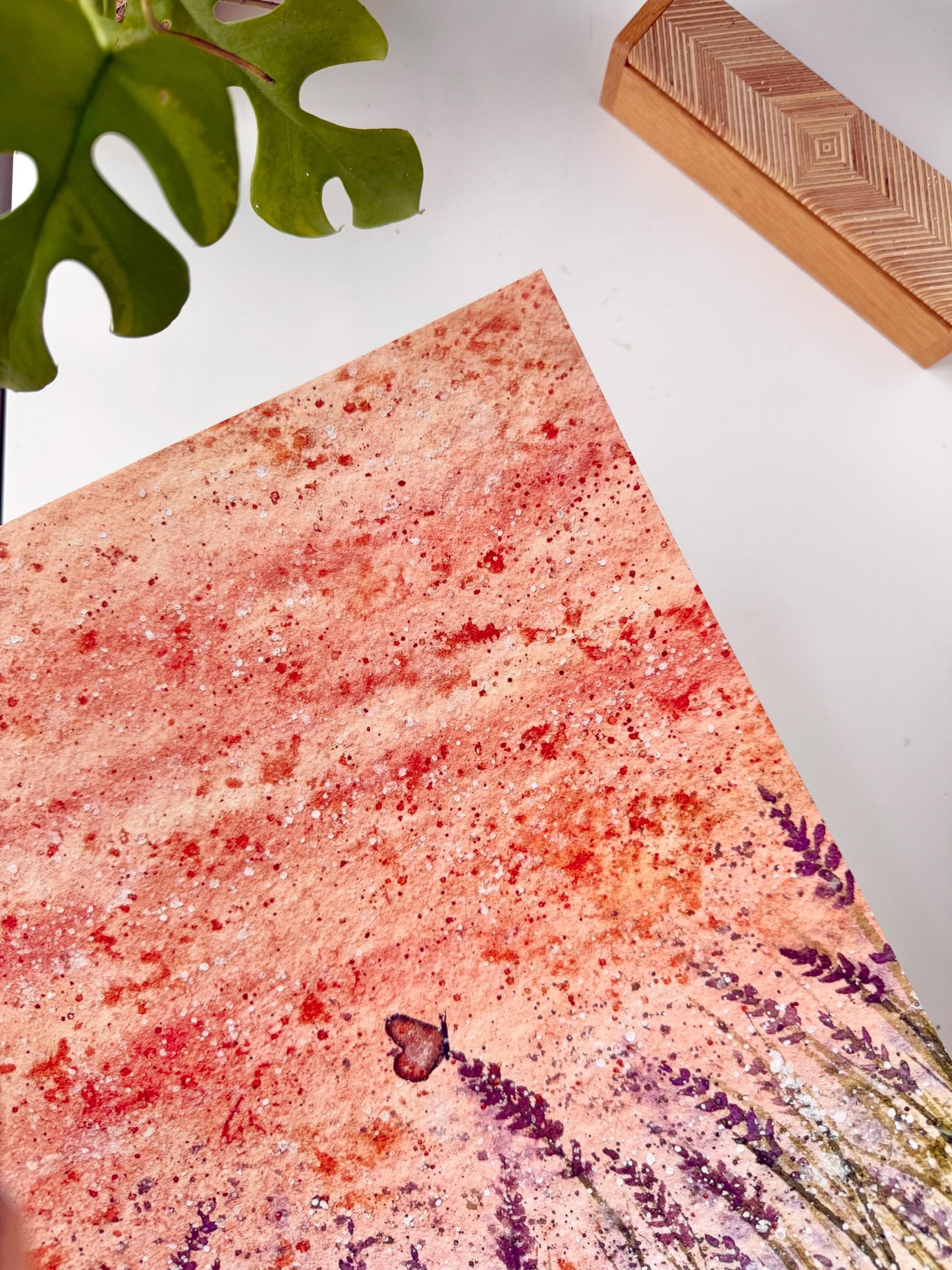 Calming lavender fields - A3 poster