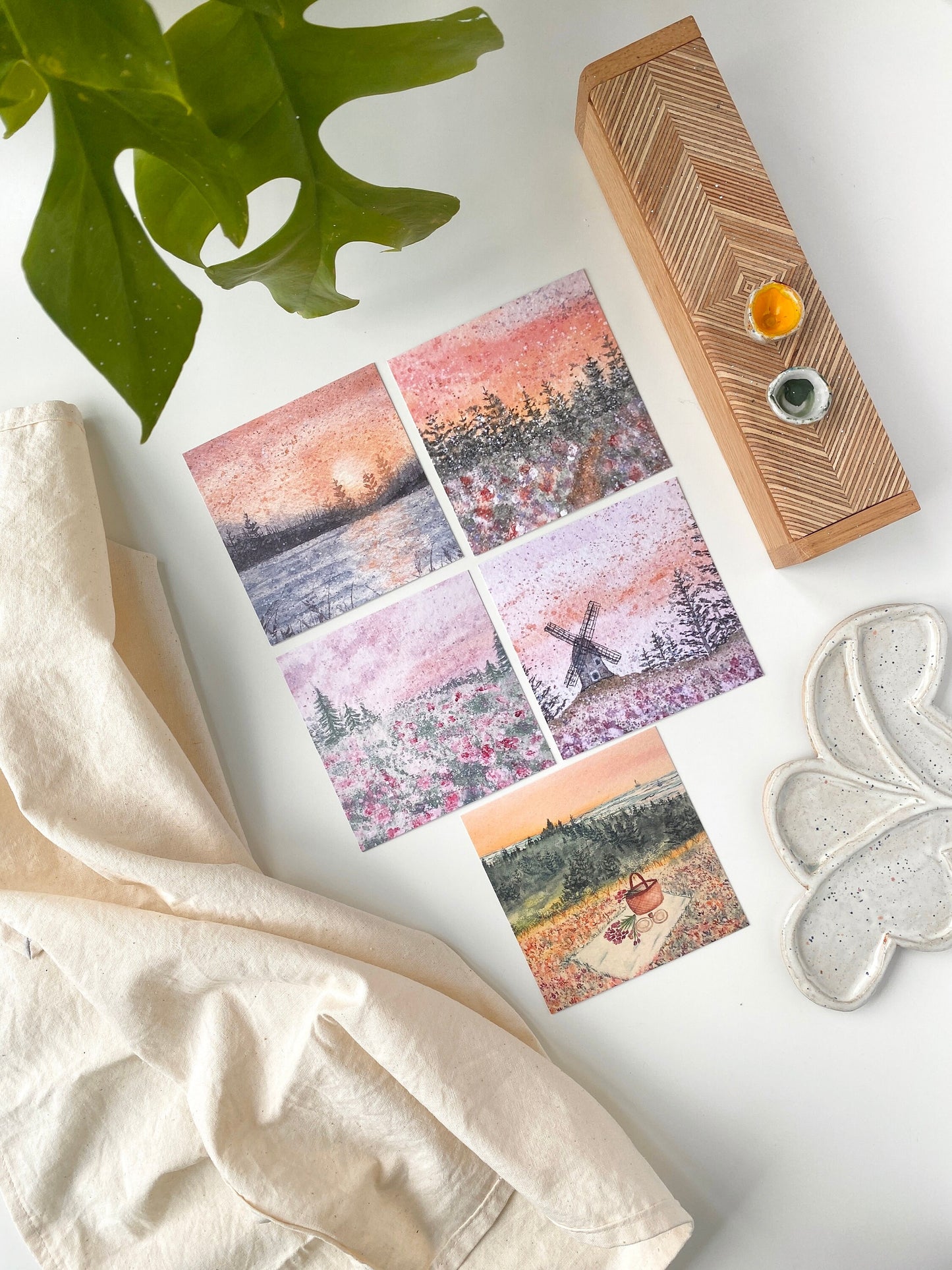 Sunset postcards - Set of 5